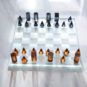 Modern Light Luxury Crystal Chess Decoration Model Room Designer Creative Home Chessboard Soft Decoration